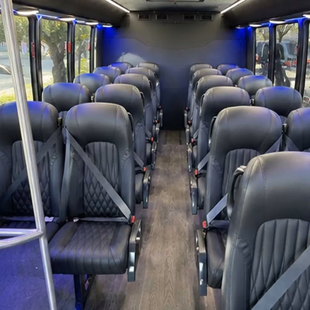 25 passenger minibus inside