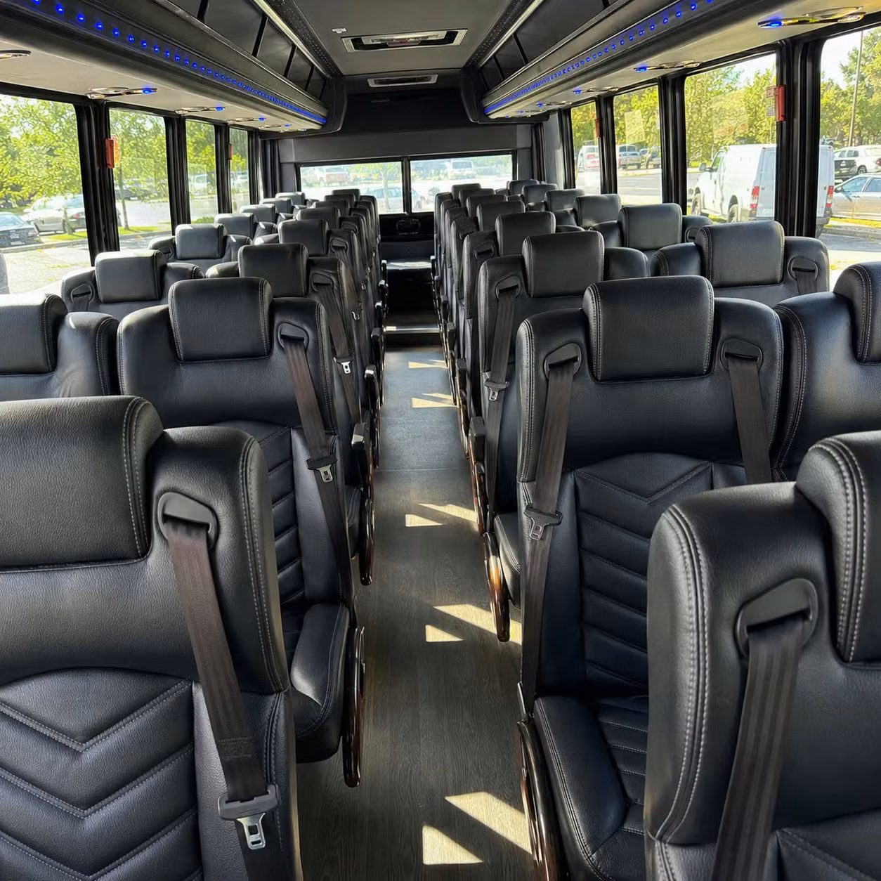 28 passenger minibus inside
